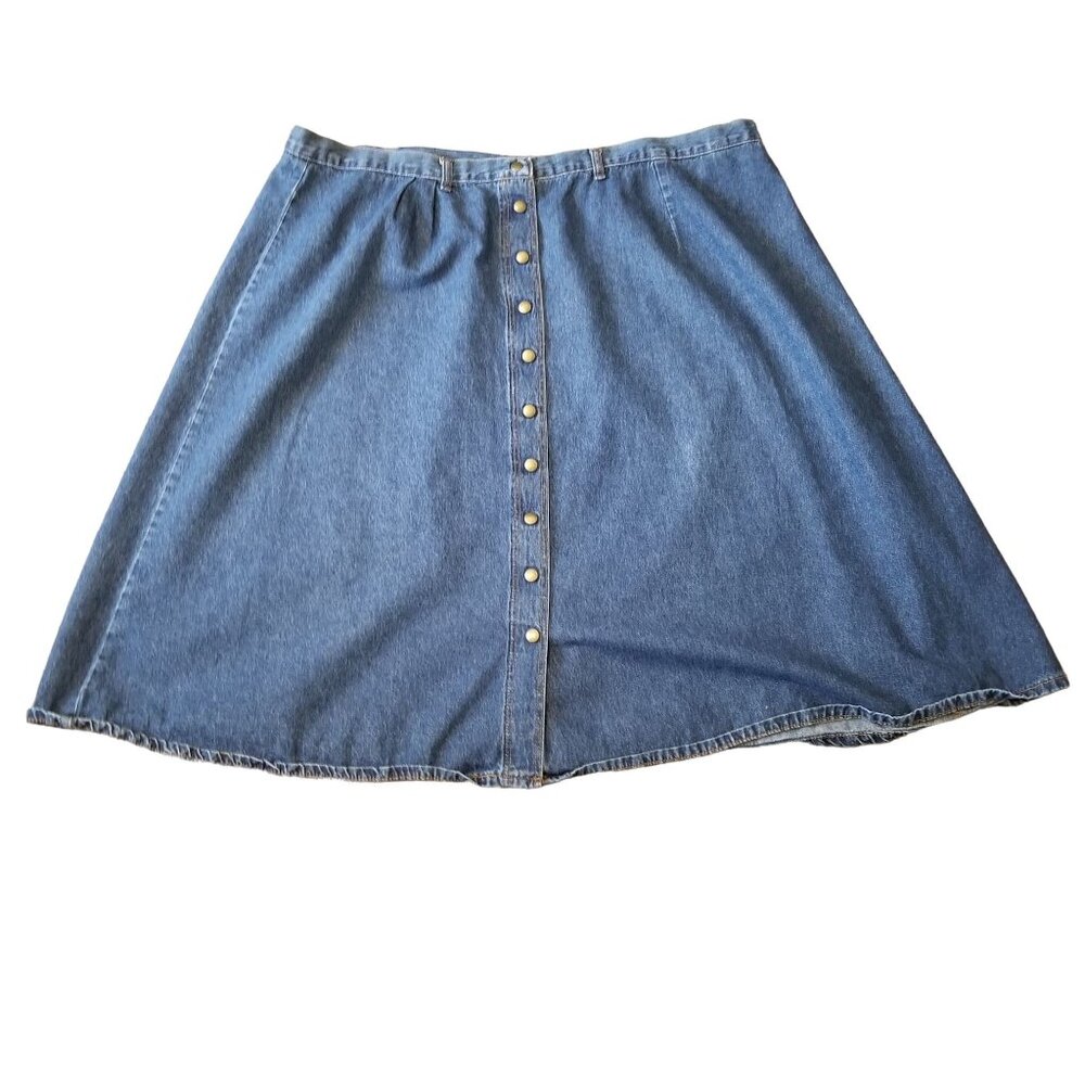 Hunters Run Vintage Snap‎ Down A Line Skirt Western Yellowstone 49 in Waist Boho